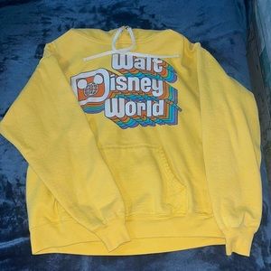 Yellow Walt Disney World Hoodie. Size Medium